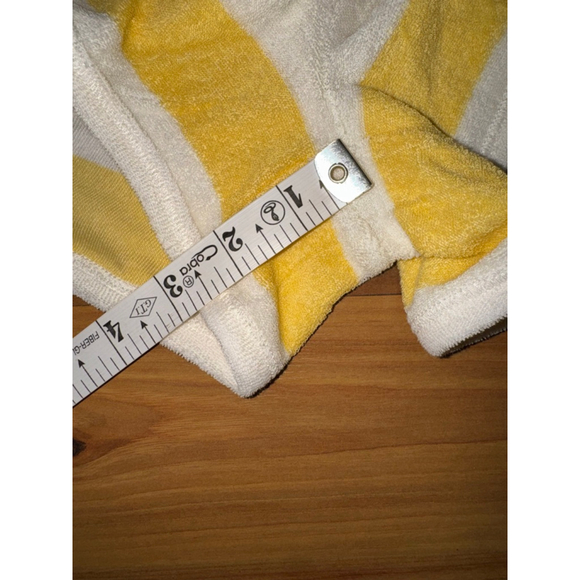 PJ Salvage Paradise Terry Cloth Lounge Set Yellow Stripe Coastal Resort Large - Picture 15 of 15